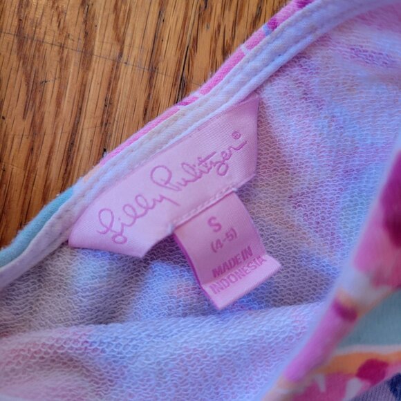 Lilly Pulitzer Floral Dress S 4 5 AMELIA Jam Out Mini Tunic Dress Fit Flare V Ne - Picture 3 of 5